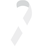 White ribbon for lung cancer